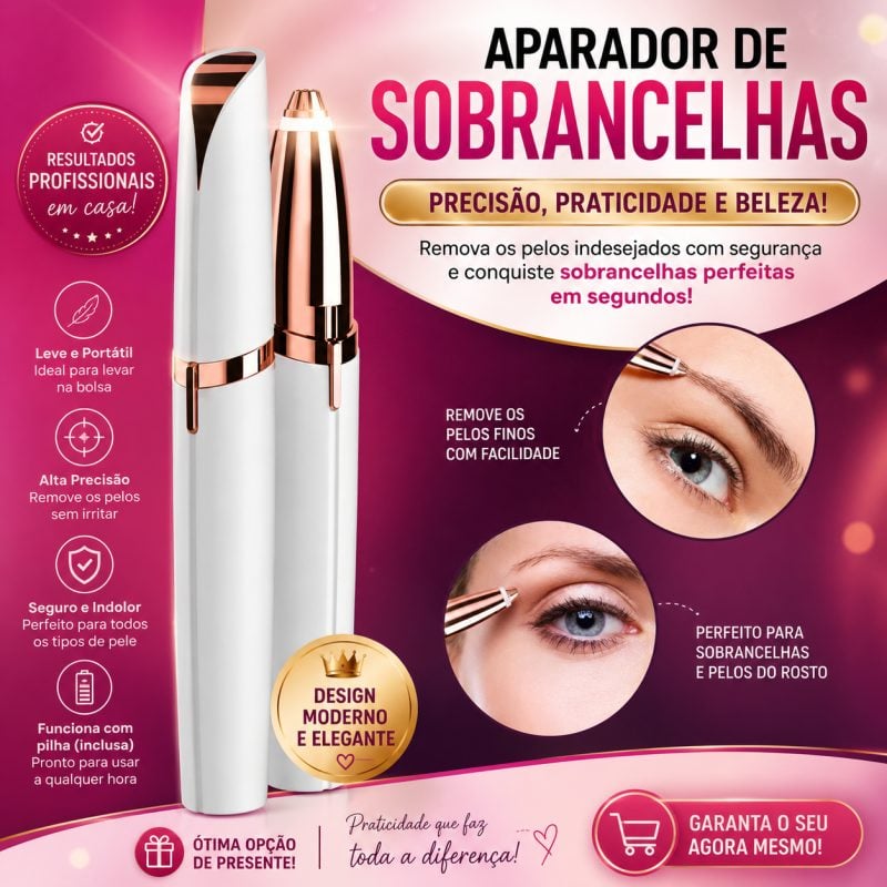 Caneta Depiladora Sobrancelha