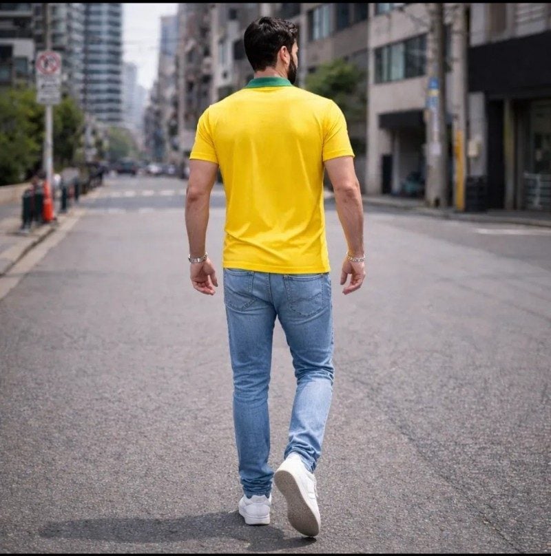Camisa Gola Polo do Brasil Seleção Brasileira Premium Hexa — foto 2