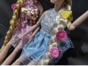 Kit Boneca Tipo Barbie,com Vestido de Lantejoulas, Escolha o seu Kit preferido — foto 7
