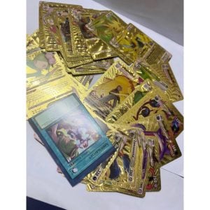 Kit Cartas Pokémon 55 Peças Gold Edition Cards Raros e Colecionáveis — foto 6
