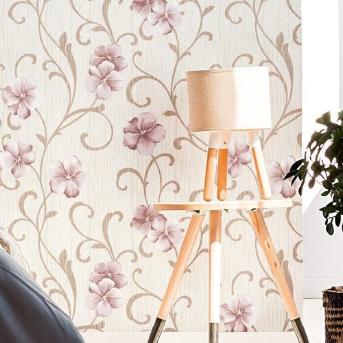 Papel De Parede Provençal Floral Flores Adesivo Lavável Vinílico Para Sal — foto 2