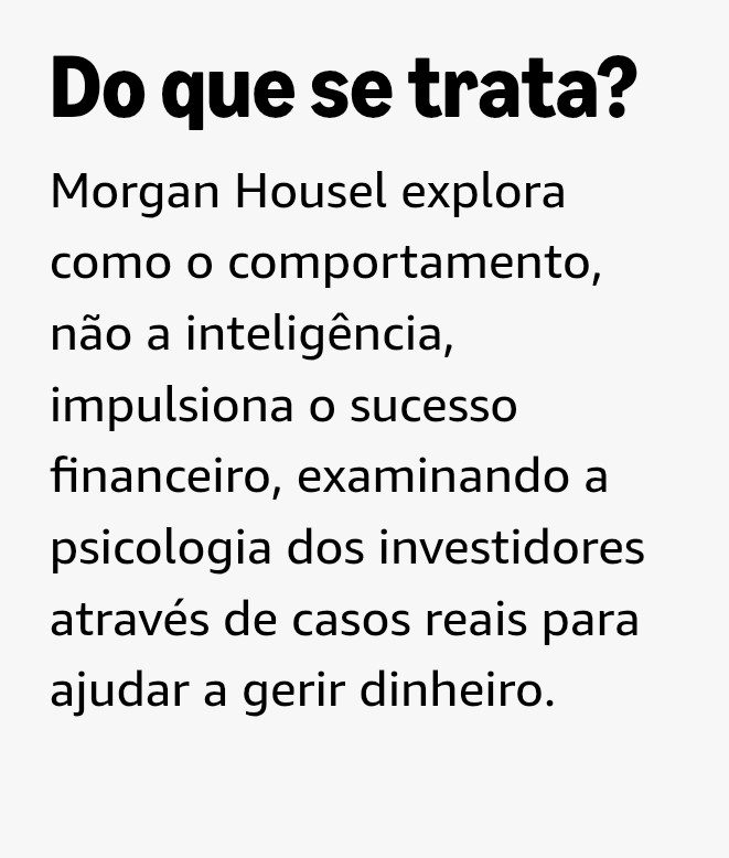 A Psicologia Financeira Morgan Housel — foto 2