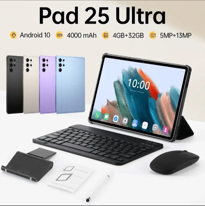 Um Tablet Pad Roxo 25 Ultra 10,1 Polegadas 4 32g Android L