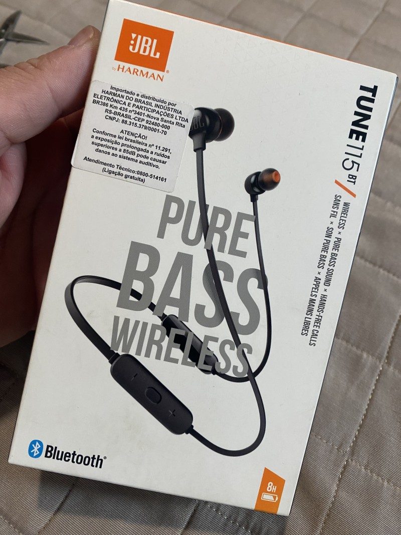 Fone JBL Tune 115BT Bluetooth Original Lacrado Novo — foto 2