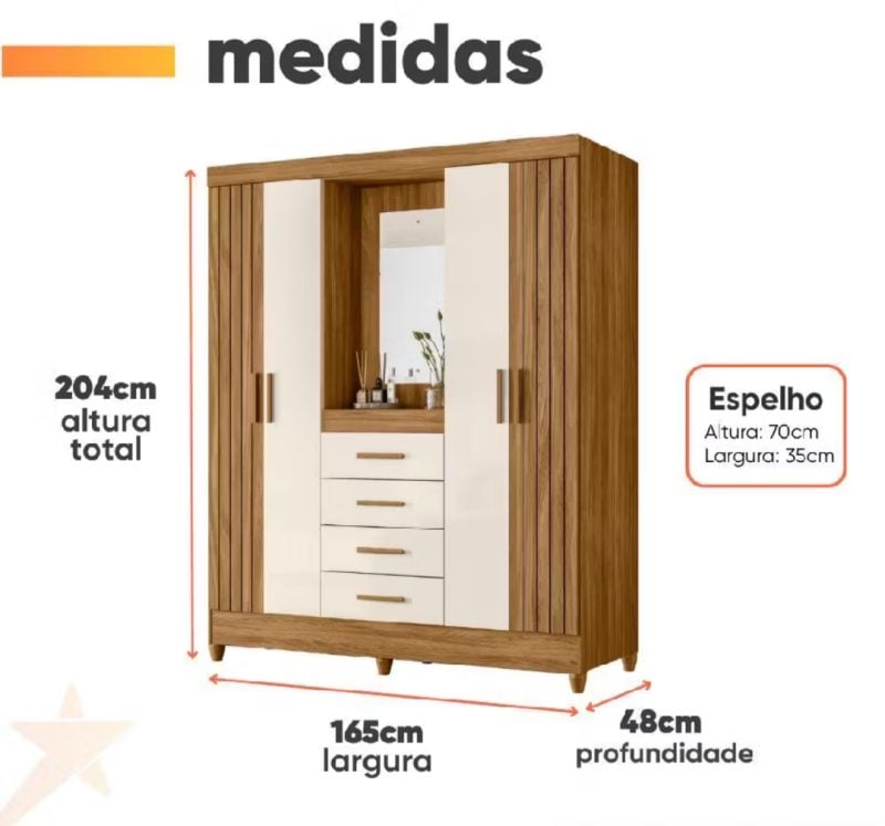 Guarda roupa Casal