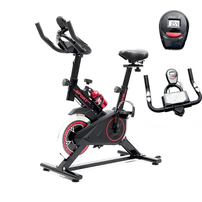 Bicicleta Ergometrica Spinning Academia Bike Fitness Profissional Monitor de Treino Garra