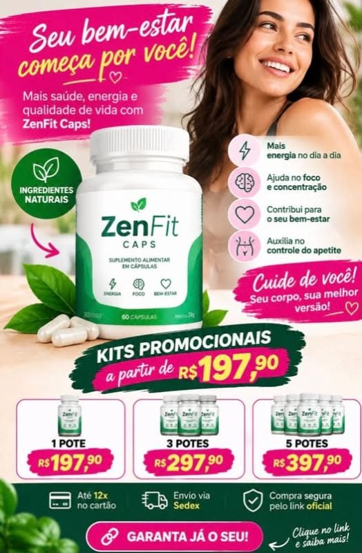 ZenFit Caps 1 Pote - Oferta Especial