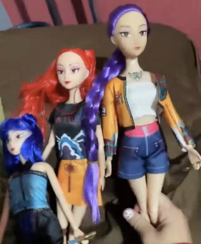 Bonecas Guerreiras do K-Pop Articuladas e Musical, Kit com 3 ou Individual.