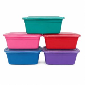 Kit 5 Tigelas 1L + BRINDE Potes Plásticos BPA Free Organização Cozinha Colorido — foto 7
