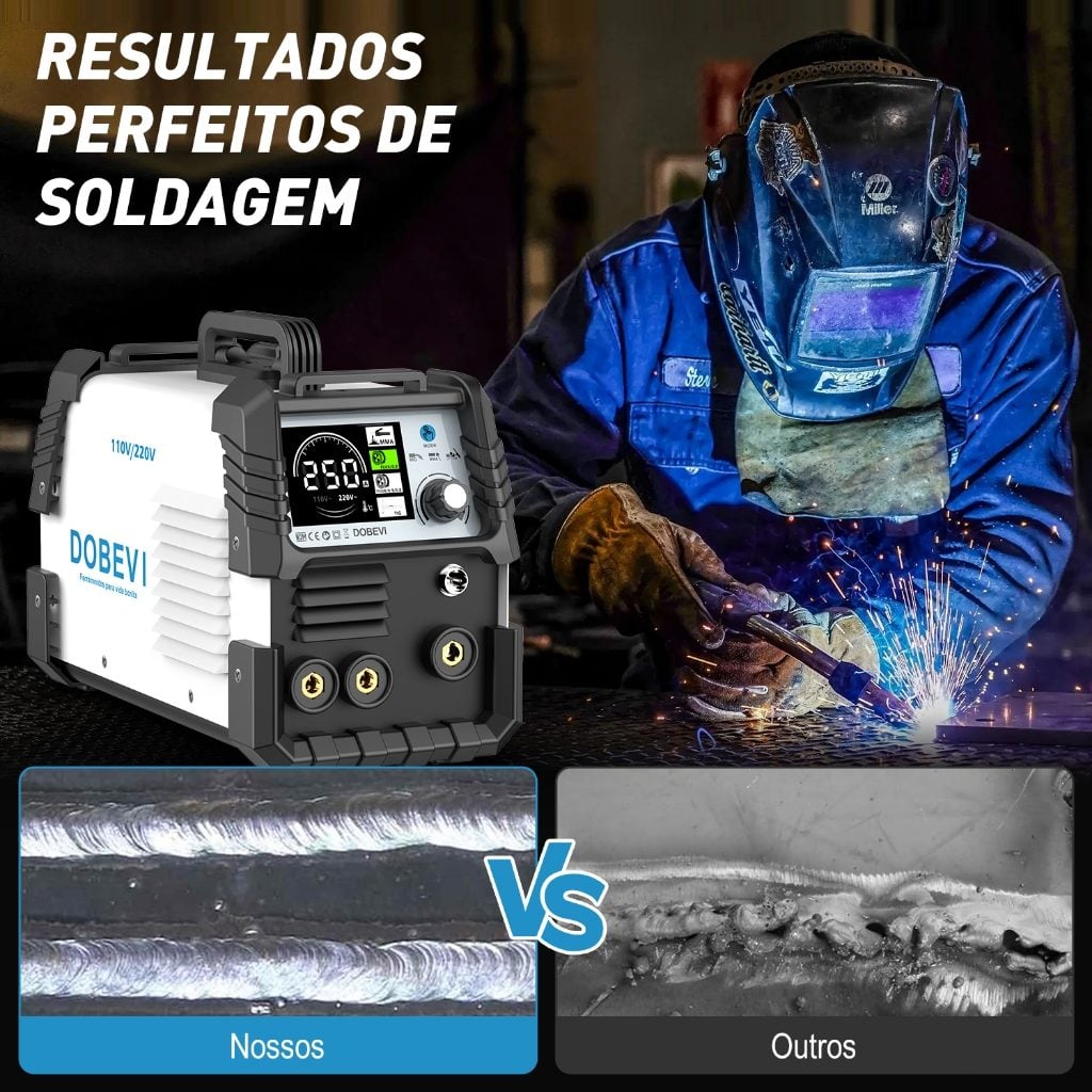 Dê uma olhada em Máquina Solda Inversor IGBT 250a Sem Gás 3 Em 1 Multifuncional 110v/220v — foto 2