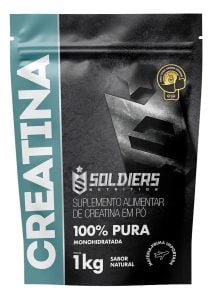 Creatina 1kg Suplemento Monohidratada em pó 100% Pura - Soldiers Nutrition Creatina 1kg S — foto 3