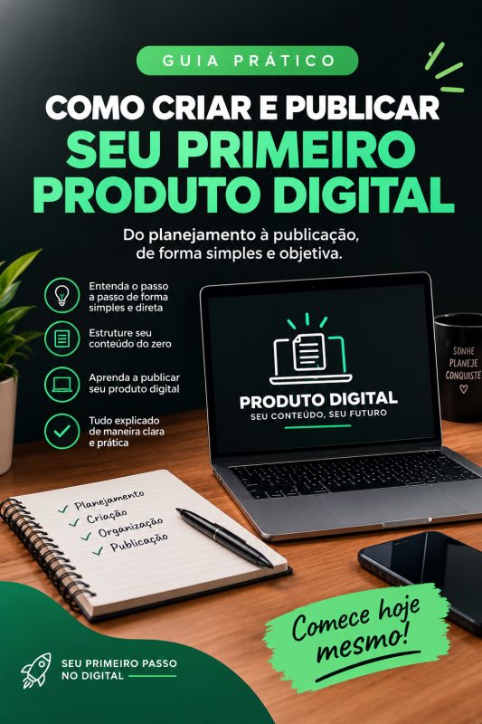 E-book: Guia prático para criar e publicar seu primeiro produto digital
