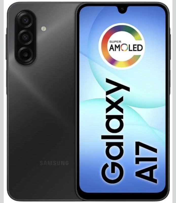 Celular Samsung Galaxy A17, 256GB, 8GB, 50MP Tela 6.7", IP54 - Preto
