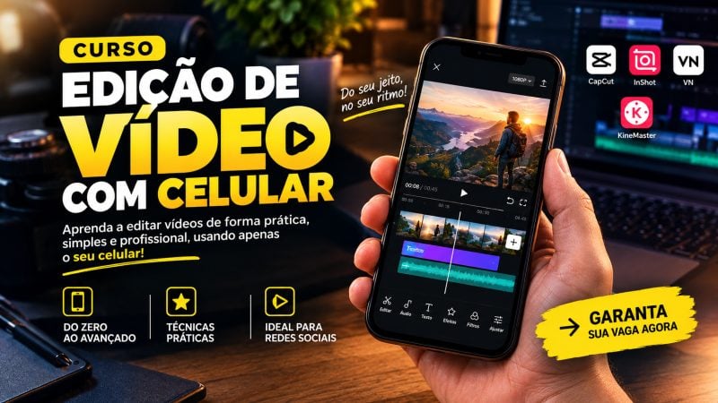 Curso De Edição De Vídeo Com Celular