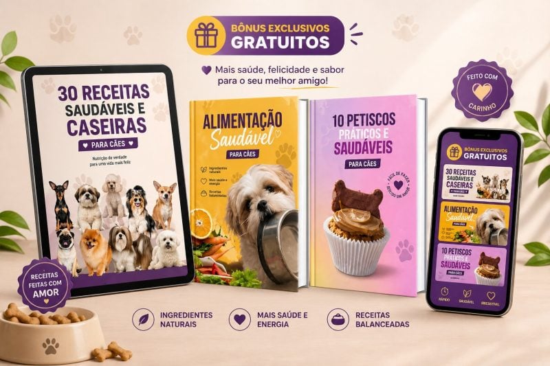 30 Receitas Saudáveis e Caseira Para Cães
