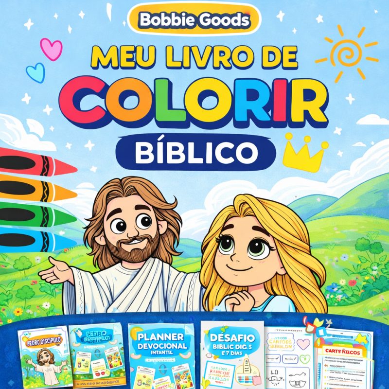 Livro Bíblico para Colorir com 35 Desenhos ( Histórias e Valores)