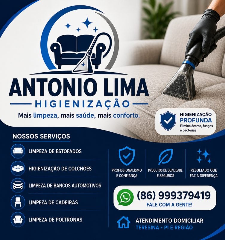 Higienização de Sofá em Teresina