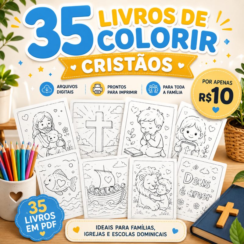 35 Livros De Colorir Cristãos