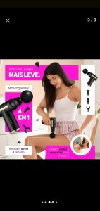 Massageador Pistola Elétrica Profissional Muscular Portátil Aparelho Fisioterapia Corporal — foto 5
