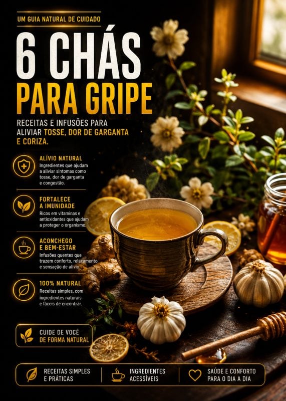 O Guia dos 6 Chás que Ajudam a Combater a Gripe
