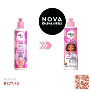 Kit Shampoo + Condicionador + Máscara + Ativador de Cachos + Creme de Pentear SOS Cachos K — foto 5