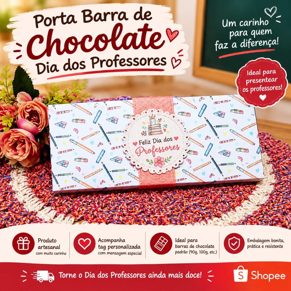 Porta Chocolate Dia dos Professores — foto 2