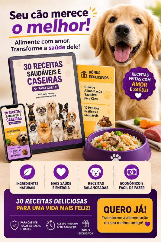 30 Receitas Saudáveis para seu cão