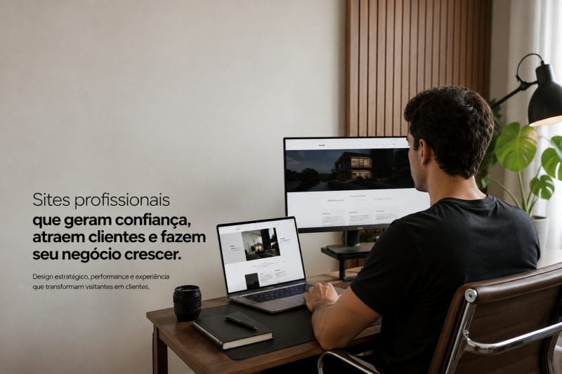 Criação de sites profissionais sob medida para seu negocio!