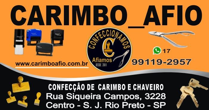 Confecção de carimbo S J Rio Preto