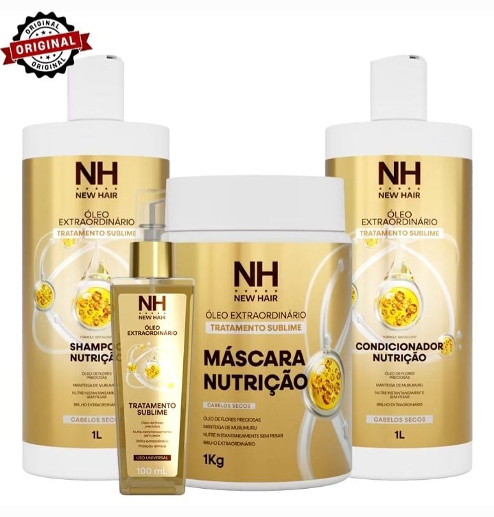 Kit Capilar New Hair Óleo Extraordinário Nutrição Completa NH