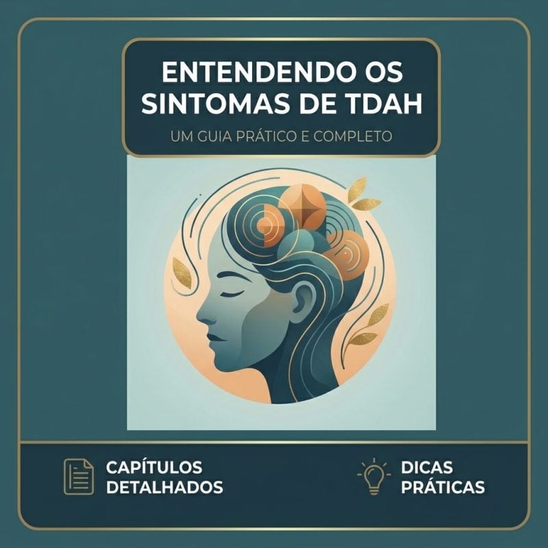 Ebook digital: guia do TDAH, sintomas, e como identificar, para mais detalhes chama no zap