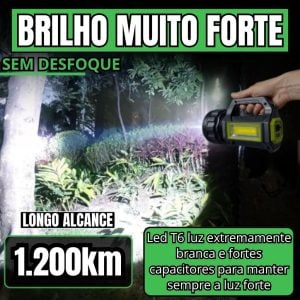 Lanterna tática 100.000 lumens recarregável Solar usb — foto 7