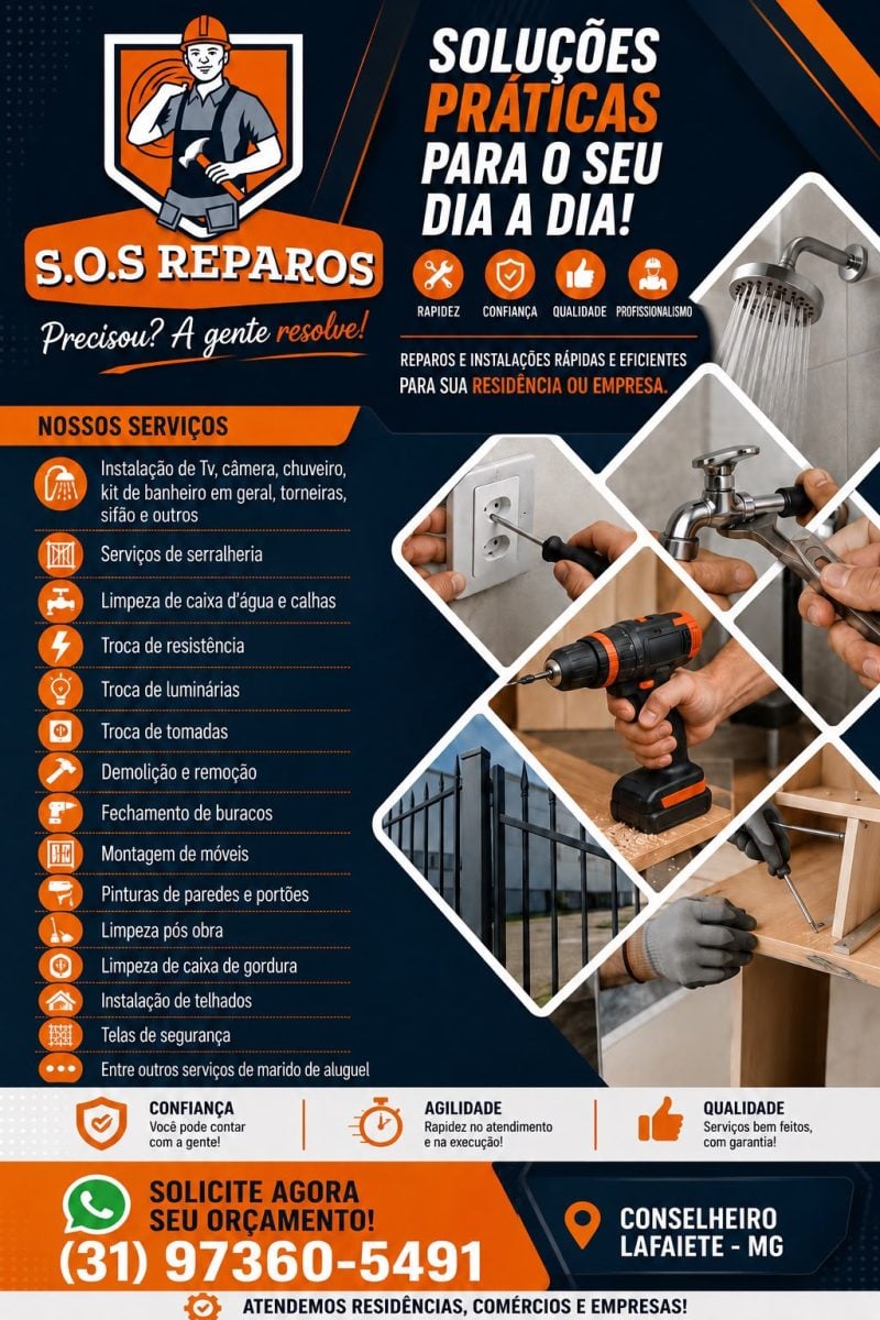 S.O.S REPAROS Marido de aluguel Faz Tudo Serralheiro — foto 2