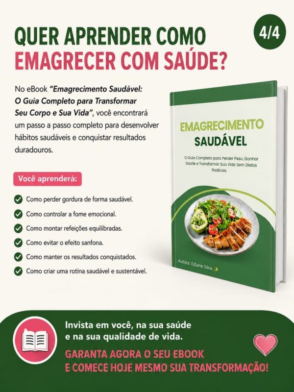 Ebook Sobre Como Emagrecer Saudável Sem Precisar Fazer Dieta Rigida Etc
