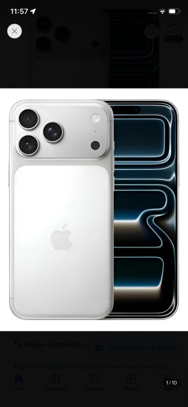 IPhone 17 pro max 512GB prateado