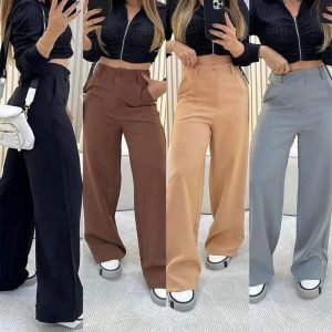Kit 2 Calça Alfaiataria PREMIUM Cintura Alta Com Bolso PROMOÇÃO — foto 5