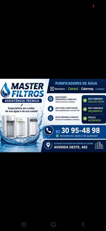 Master filtros assistência filtros electrolux