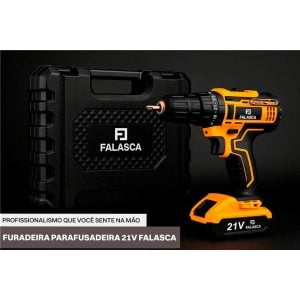 Parafusadeira E Furadeira A Bateria Pf21b2 21v Com Duas Baterias F02 4979 - Falasca — foto 4