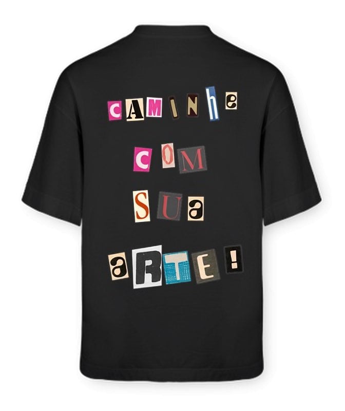NEZARTE Oversized Algodão Grosso, Caimento Streetwear e Identidade - CAMINHE COM SUA ARTE — foto 2