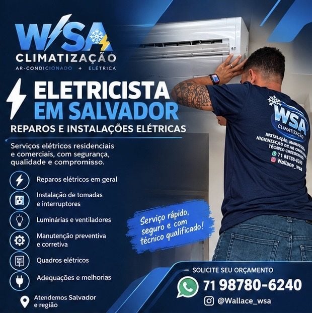 Eletricista em Salvador Reparos e Instalações Elétricas