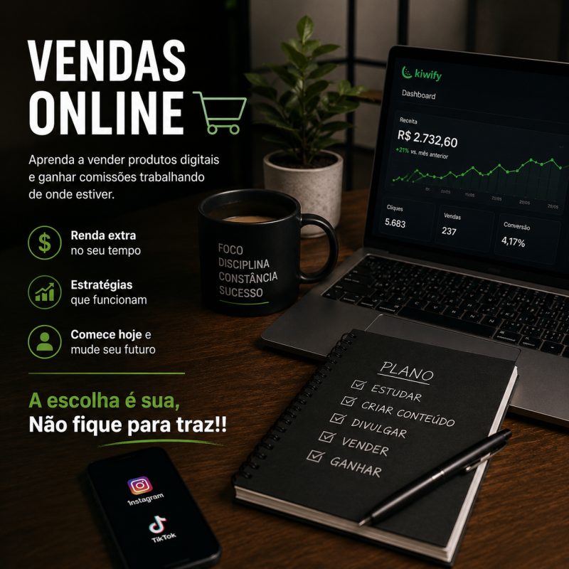 Aprenda hoje como vender qualquer produto no online!