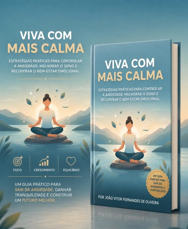 Livro para saúde mental! VIVA COM MAIS CALMA.