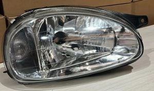 Farol Novo Corsa Hatch Sedan Montana 2000 Á 09 Carcaça Preta — foto 3