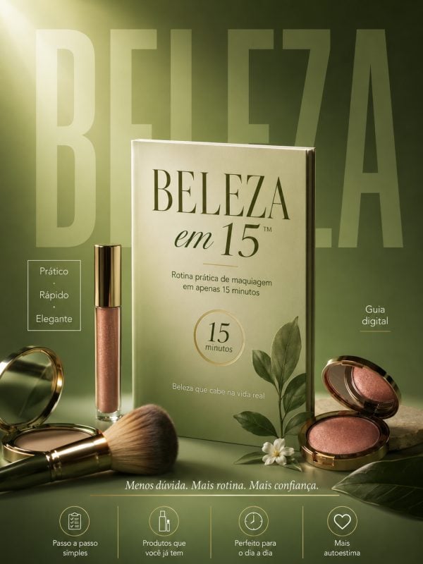 Beleza em 15 - Guia de Maquiagem Fácil e Rotina de Beleza