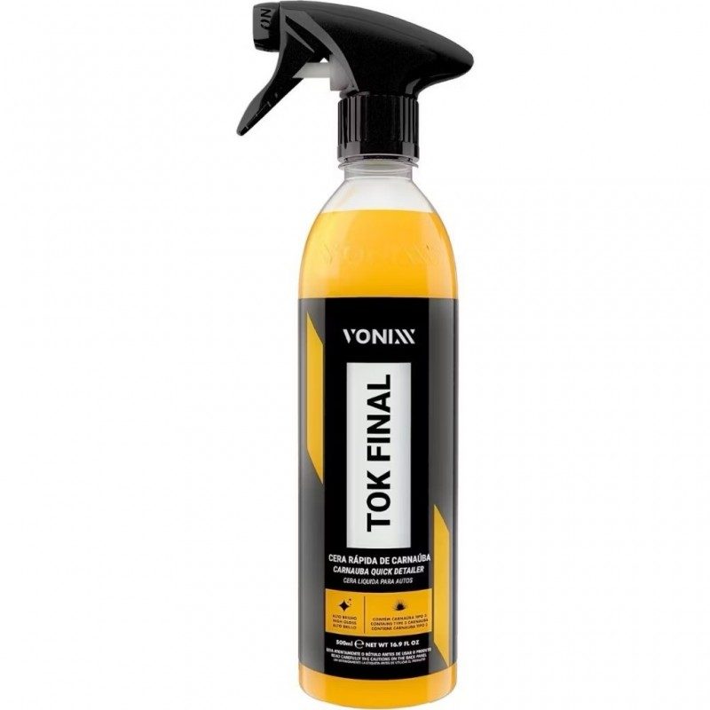 Kit Pneu Pretinho Shampoo V-Floc Cera Tok Final Carnauba Vonixx — foto 2