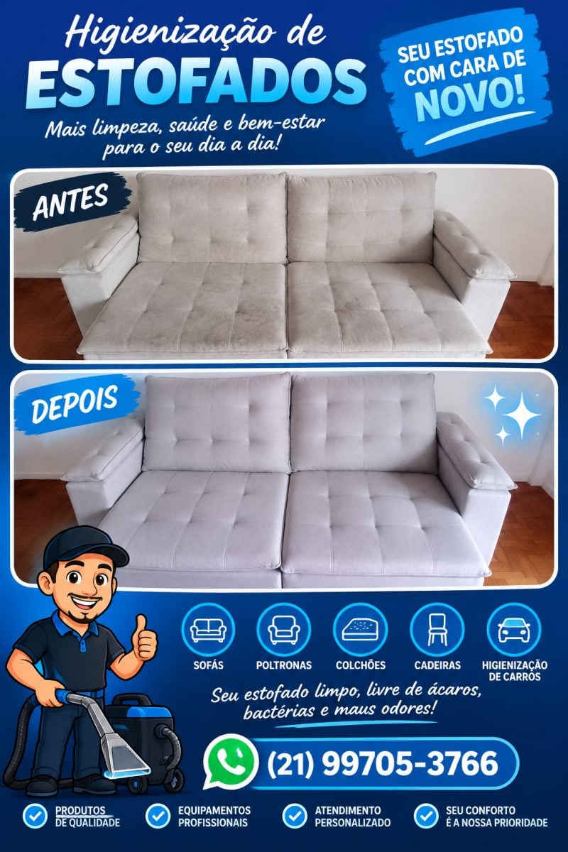 Higienização de Estofados a partir de R$ 150,00 — foto 2