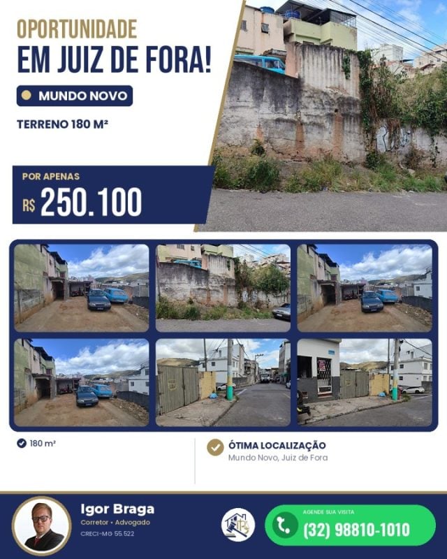 Terreno para Venda em Juiz de Fora, Mundo Novo