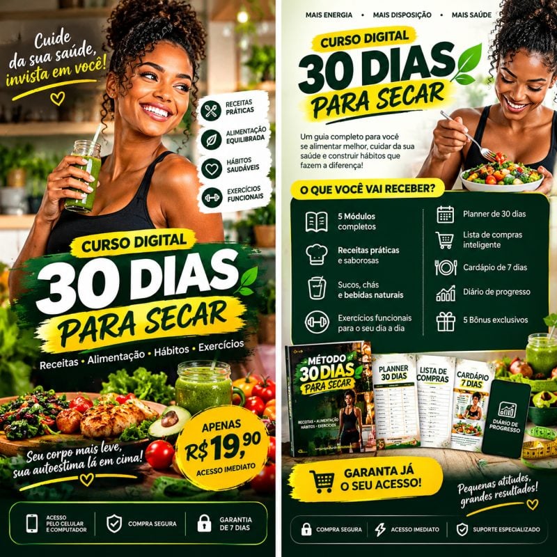 Curso Online de Receitas e Alimentação Saudável