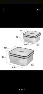 Electrolux Kit 12 Potes Herméticos De Plástico Retangulares Cinza — foto 8