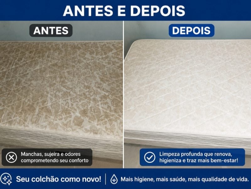 Limpeza de colchões